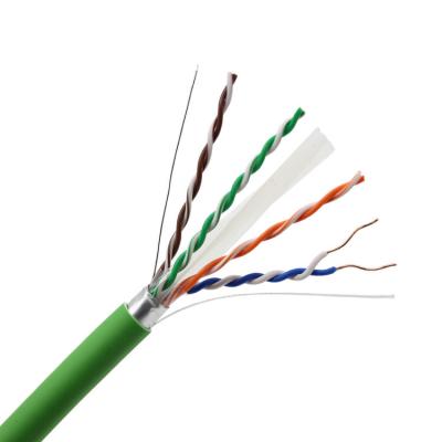 Chine Bouclier d'intérieur 4pair 23awg LSZH de câble nu de l'en cuivre CAT6A CAT7 CAT8 à vendre