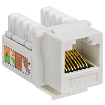 China Ftp Cat6 Rj45 Jack FacePlate trapezoidal de Utp 90 grados 180 grados en venta