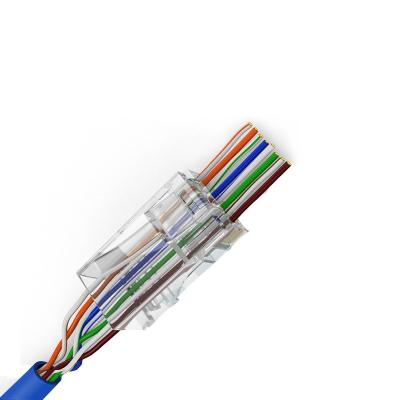 China enchufe modular de Utp Cat6 Rj45 del conector de 1000Base-T EZ 8p8c RJ45 en venta