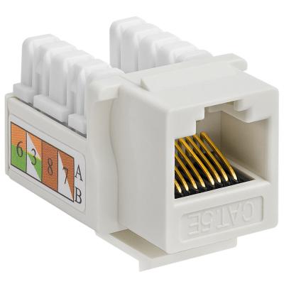 China FCC ROHS RJ45 Jack Punch Down Network Cat trapezoide 5e Jack trapezoide à venda