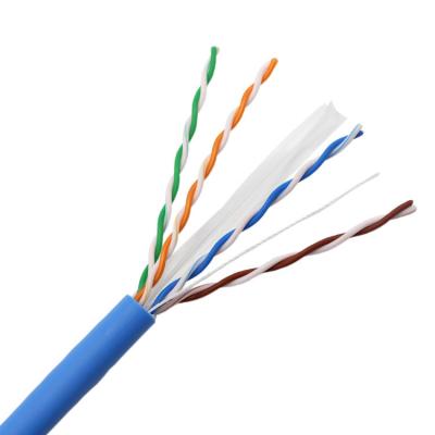 China cables ignífugos de la red de cable de Ethernet de 4Pairs 23awg LSZH Ls0h CAT6 en venta