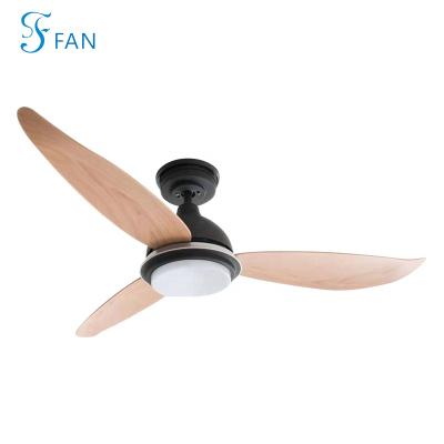 China Contemporary 52 Inches ABS Blades Ceiling Fan With LED Light To Bring Large Air Led Ceiling Fan Light 18W AC Remote Control For In Door Use for sale