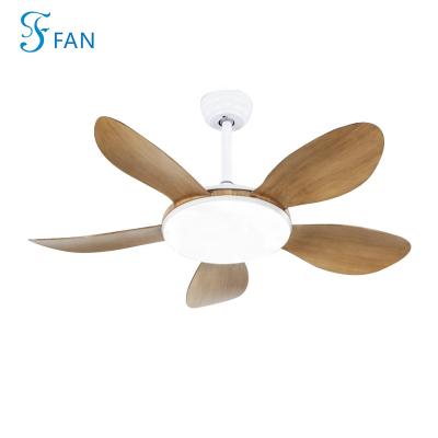 China Contemporary Living Room 36 Inch ABS 5 Blades Led Decorative Ceiling Fan Ceiling Fan With Light Led Ceiling Fan With High RPM for sale