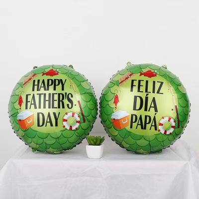 China Promotion ; The advertisement ; spanish happy decoration fathers day foil balloon for outdoor celebration fathers day balloons decoration party fly helium globos for sale