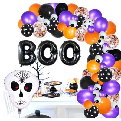 China Decoration; promotion ; advertising arch Garland Kit Confetti Skull Balloon etc. Halloween for Halloween decorations for sale