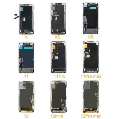 China Factory Wholesale Mobile Phone OLED LCD Display Touch Screen For iPhone X xs xr 11 max 11 xr 12 mini 12 pro xs x 12 mini 12 pro max for sale