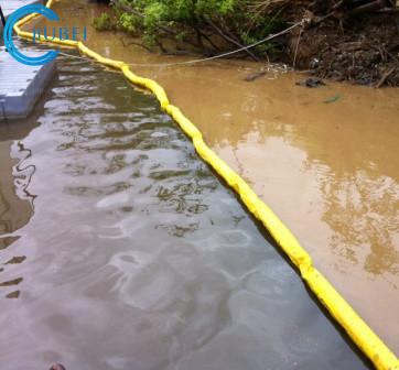 中国 池のEcoの友好的なオイルのこぼれる原子格納容器のための浮遊沈泥ブームのカーテンの障壁 販売のため