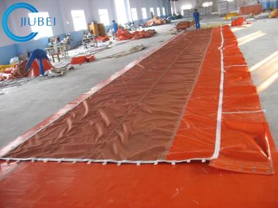 China Intertidales sich hin- und herbewegendes Ölboom-Zaun-Absorbent Flat Foam PVC-Gewebe zu verkaufen