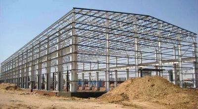 China Solid H Shape Steel Beam Construction Steel Workshop With 50 Year Life Span zu verkaufen