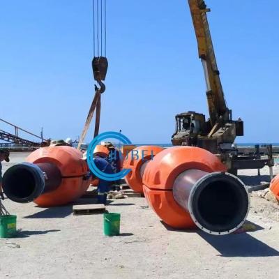 China Schlag-Orange-HDPE-Rohrboje Schwimmen mit heißverzinktem Stahl zu verkaufen