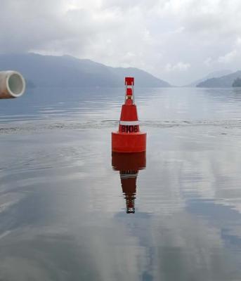 China Visibility Yellow/Red/Green Polyethylene Buoy With Solar Power Lantern for sale