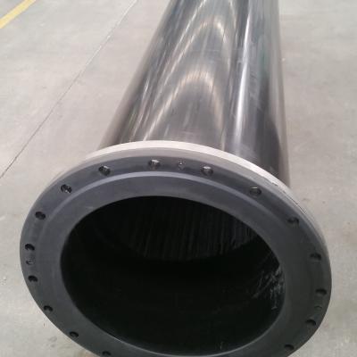 China Wear Resistant Steel Flange Uhmwpe Dredging Pipe Flanged Uhmwpe Pipe With Corrosion Resistance for sale