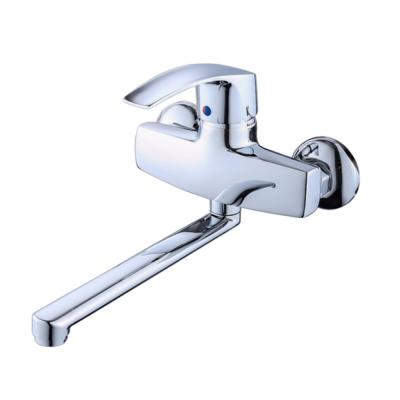 China Without Slide Bar Shower Type Most Popular Wall Mounted Durable Water Faucet Mixer Tap Brass Material Wall Mount Bath Tub Faucet Wall Mounted Toilet for sale