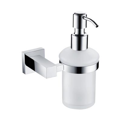 China Modern Bathroom Accessories Soap Dispenser Pump Chromed Brass Wall Mounted Fit Toilet Accessories Toilet Soap Dispenser for sale