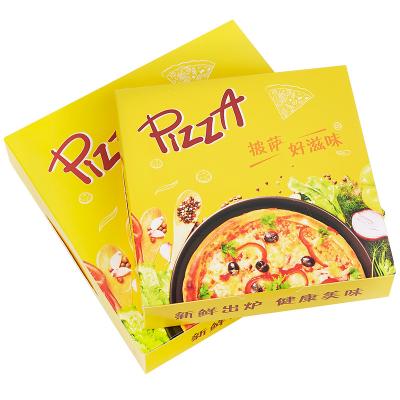 China Biodegradable Cardboard Pizza Boxes Packaging Design Pizza Container for sale