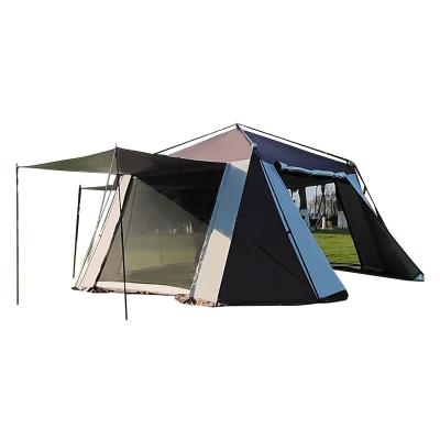 China Diamond Ground Nail 2023 New People Camping Full Automatic Portable Tent 4-5 People Outdoor Hexagonal Hex Tent Rainproof for sale