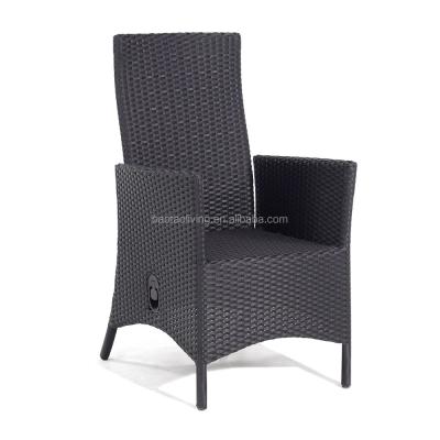 China Modern On Sales Cheap Plastic Rattan Chair High Back Adjustable Rattan Leisure Lounge for sale