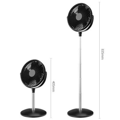 China Hotel Portable Travel Mini USB Fans Powered Floor Standing Convenient Telescopic Dual Function Wireless Fan for sale