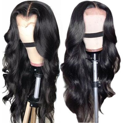 China Natural Black Water Wave Color Wigs Body Wave Human Hair Full Lace Wigs 180% 10A HD Glueless Full Body Wave Virgin High Density for sale