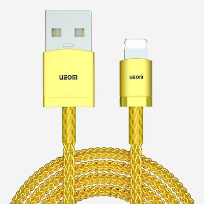 China Hot Selling Mobile Phone PTFE Braided Material Zinc Alloy Fashion Special USB Cable for sale