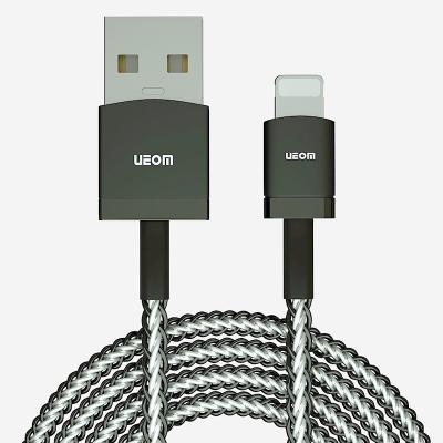 China Hot Selling Colorful Durable 1 Meter Mobile Phone Fast Charging Lighting USB Cable for sale