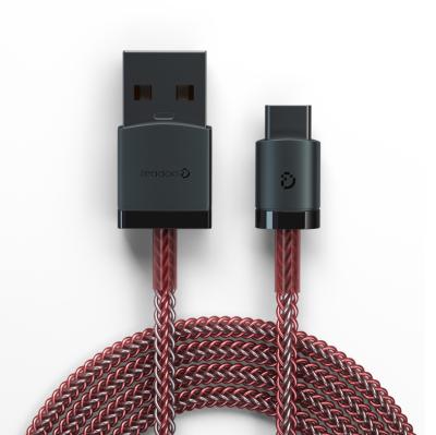 China Portable Customized MP3/MP4 player logo color design usb data cable durable tipe c for sale