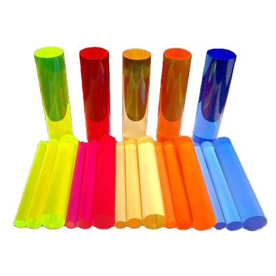 China Acrylic Customized Sizes Green Red Yellow Orange Blue Acrylic Rod Bar Acrylic Rods Acrylic Round Rods for sale