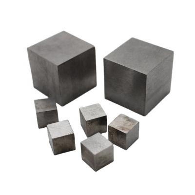 China Tungsten Customized Sizes Pure 99.99% Tungsten Wolfram Block Metal Cube Tungsten Block Tungsten Cube for sale