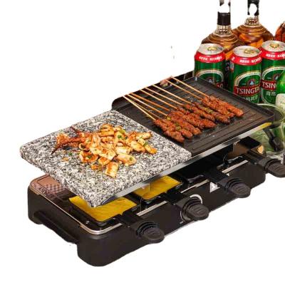 China Perfect for family BBQ Household Electric Tappanyaki Grill Smoke-free Picnic Electric BBQ Grill Non-stick Family Barbecue Electric Raclette Grill for sale