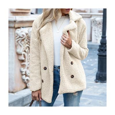 China China New Product Faux Fur Fashion Breathable Jacket Lapel Loose Sweater Autumn And Winter Women Coat for sale