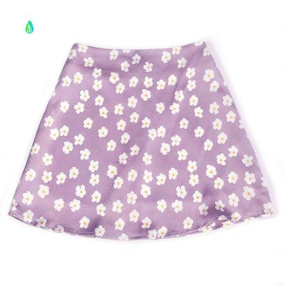 China European and American 2021 summer red skirt of leopard print flower waist breathable high skirt for sale