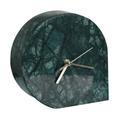 China Modern Economic New Custom Design Office Marble Table Clocks for sale