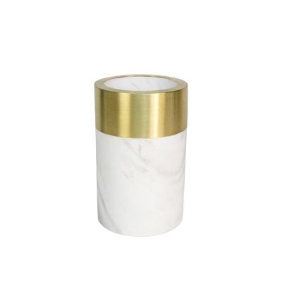 China Real modern wholesale high quality creative luxury marble vases for home decor for sale