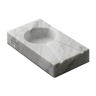 China High Quality Natural Marble Serving Cigar Natural Marble Ashtray for sale