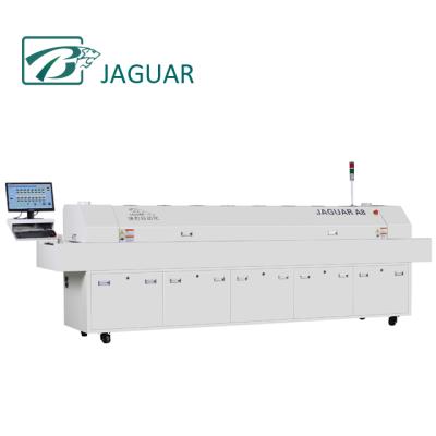 China Building Material Stores SMT Reflow Oven 8 Zones Infrared Cheap Reflow Solder Profiler For PCB Rack Machine for sale