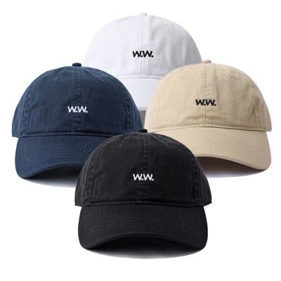 China COMMON Wholesale Custom Embroidery 6 Panel Unstructured Baseball Cap Dad Hats for sale