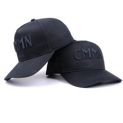 China JOINT Design Custom Black Sports Hat Baseball Caps Hats for sale