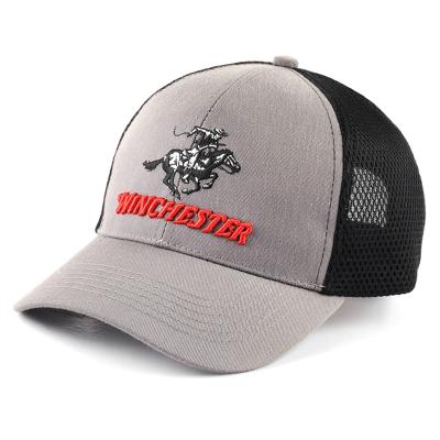 China Wholesale Custom Embroidery Curved Brim Mesh 5 Panel Trucker Hats Caps COMMON for sale