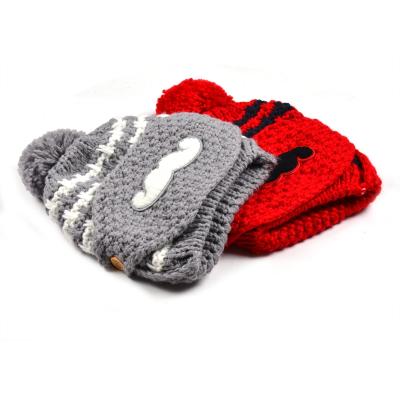 China COMMON Custom Design Cute Winter Hat Baby Ski Beanie Hat With Mask for sale