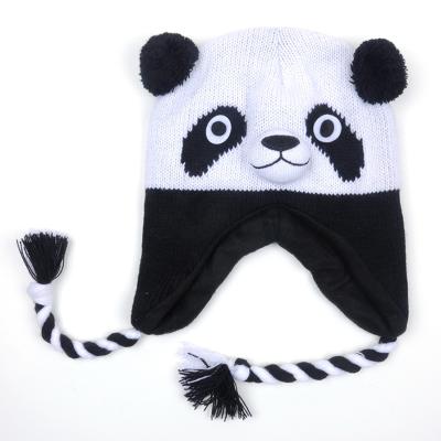 China JOINT Panda Custom Baby Hat Crochet Animal Winter Knitting Hat for sale