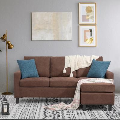 China Itlalian Reclining Modern Linen Sofa Sets Modern L Shape Couch Living Room Sectional Sofa for sale