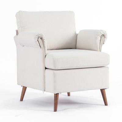 China Easy Installation Living Room Furniture Accent Modern Design Unique Soft Seat Canvas Sofa Armchairs for sale