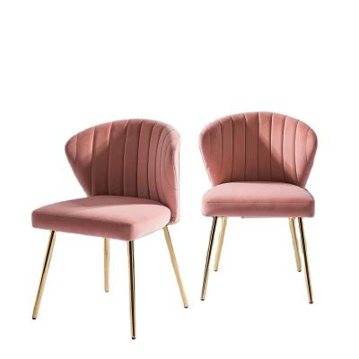 China Nordic Luxury White Pink Gold Green Louis Stainless Steel Living Room Accent Armchair Extended Modern Lounge Chairs for sale