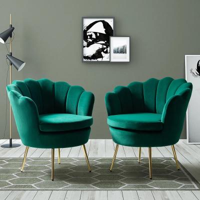 China Wholesale Accent Modern Living Room Lounge Chair Green Luxury Upholstered Casual Armchair for sale