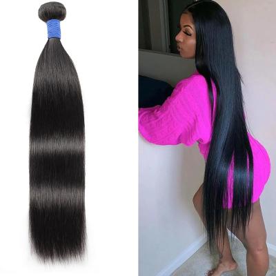 China Body Wave 32 34 36 38 40 Inch Raw Indian Straight Hair Weave, 100% Peruvian Hair Extensions, Bundles Xuchang Long Natural Hair for sale