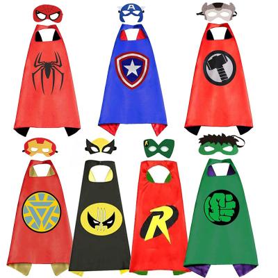 China Polyester Customize Kids Superhero Capes Party Masks Superhero Costume For Parties Halloween Costumes for sale