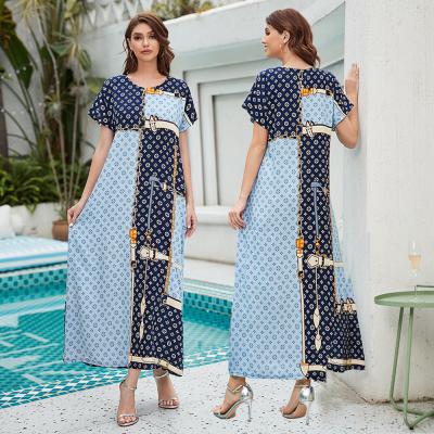 China OEM Designer Print Night Dresses Islamic Muslim Women Clothing Abaya D11 for sale