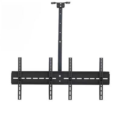 China Cold Rolled Steel Ceiling Mount Bracket Adjustable Tilt Flip LCD LED Double Modern TV Screen Stand 32 - 65 Inch Height Triple Mount Dual Use for sale