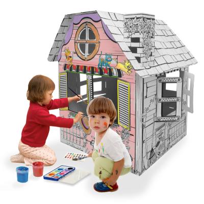 China My Own Easy Assemble Cardboard Garden House Kids Play 79 x 5.8 x 54.5 (H) cm for sale