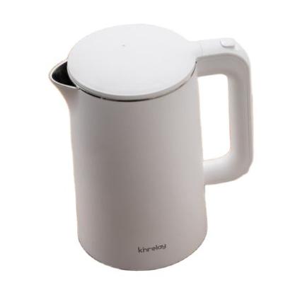 China High Quality Electric Water Kettle 360 ​​Degree Rotation Base Double Layer 304 New Custom 2021 Stainless Steel White Body OEM Customized for sale